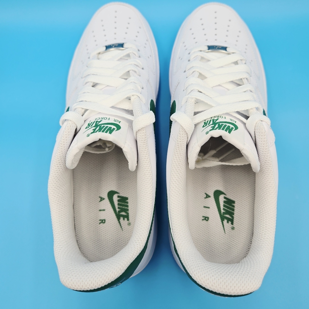 NIKE AIR FORCE 1 '07 White/Green Men's Sneakers  FJ4146 121 #C22 - Picture 5 of 8